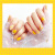 Factory Direct Sales Nail Stickers 22 Stickers Yellow Orange Cute Cat Waterproof Nails Stickers Ultra-Thin Breathable
