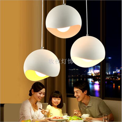Creative Radian Pendant Light  Industrial Hanging Lamp for Kitchen Home Decoration
