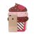 Ice cream bag with one shoulder diagonal chain for lady phone bag