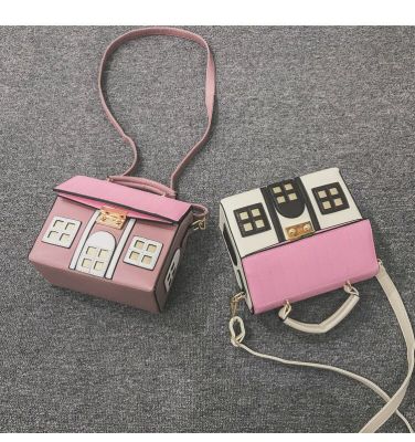 New personality made a strange house modeling bag one shoulder cross chain bag mobile phone lady bag