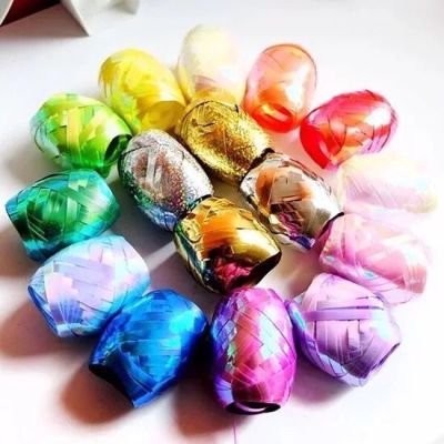 Balloon tie rope ribbon gold and silver fantasy color laser helium Balloon tie decoration birthday party wedding room layout