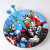 Avengers captain America theme children's birthday party Christmas set cups, hats, plates, tablecloths once