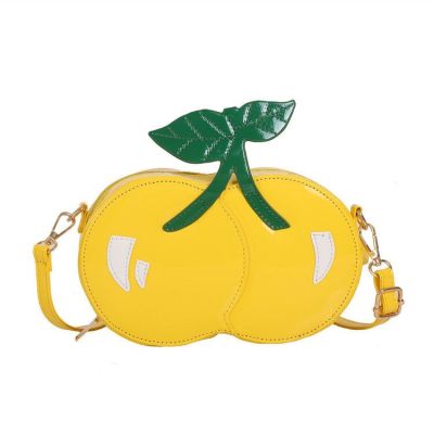 New personality weird fruit cherry modelling bag one shoulder cross chain bag mobile phone lady bag
