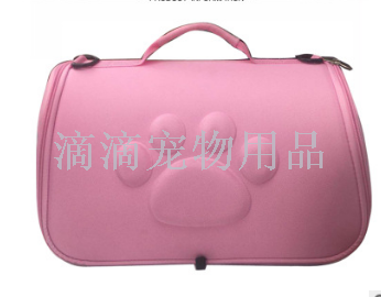 New pure color EVA medium size pet bag go out bag folding pet bag cat dog rabbit bag go out bag
