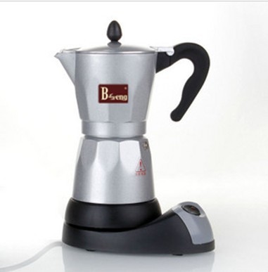 Electric Heating Moka Pot 6-Person Electric Aluminum Coffee Machine Lazy Electric Coffee Pot It Takes Only 3 Minutes to Make Good Coffee