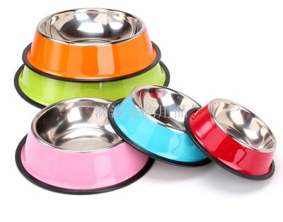 Manufacturers direct color paint high-end dog bowl pet supplies