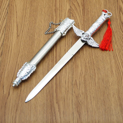 Factory Direct Sales Metal Longquan Sword Town House Sword Metal Craft Sword Hk2015 Unopened Blade Wholesale