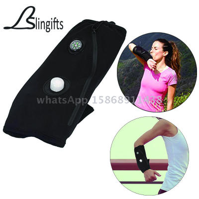 Slingifts Hands Free Water Bag Hydration Sleeve with Compass for Running Cycling Hiking Camping Fishing
