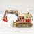 Factory Direct Sales Large Color Wooden Excavator Model Wooden Excavator Wooden Toy Car Model