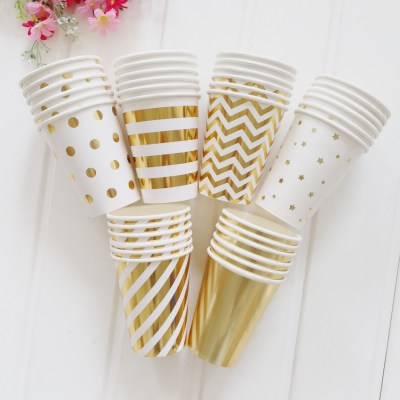 Children's birthday party cake plate decoration bronzing disposable paper plate paper cup picnic fruit dessert tableware