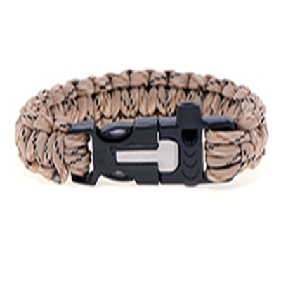 Outdoor multi-function umbrella rope flint bracelet survival bracelet