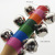 Factory Direct Sales Colorful Rattle Wooden Colorful Hand Rattle Clang Cross Bell Baby Early Childhood Education Musical Instrument