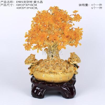 Boda resin crafts set pieces auspicious feng shui opening fortune household ornaments/fortune tree