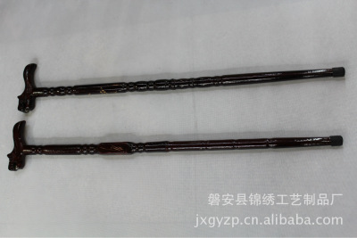 Wholesale Supply Elderly Crutches Laser Engraving Plum Blossoms Orchids Bamboo and Chrysanthemum Wooden Crutches