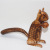 Factory Direct Sales Natural Pine Wood Squirrel Model Wooden Squirrel Ornaments Wood Squirrel Hot Sale at Scenic Spot