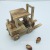 Factory Direct Sales Wooden Forklift Model Toy Forklift Wooden Simulation Mini Forklift Engineering Vehicle Model