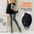 Black pantyhose with fleece and thick thread, Black grey thermal cotton bottom cover