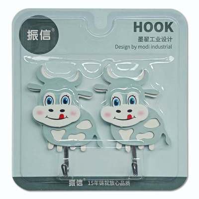 Zhenxin acrylic leeway quality door hook kitchen bathroom hook plastic leeway hook traceless high leeway hook