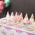Birthday party disposable, unicorn-themed paper eco-friendly set for children's Birthday party tableware