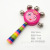 Factory Direct Sales Colorful Cartoon Bell Baby Rattle Wooden Children's Rattles Word Bell Wholesale