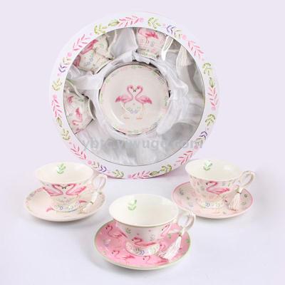 220ml afternoon tea six cups and six saucers tea set gift creative articles
