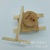 Factory Direct Sales Wooden Good Luck Comes Grinding Wooden Antique Stonewashed Mini Farm Tools Geomancy Decoration