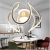 Geometric Pendant Light Dining Room Ceiling Light Fixture LED Acrylic Hanging Chandelier