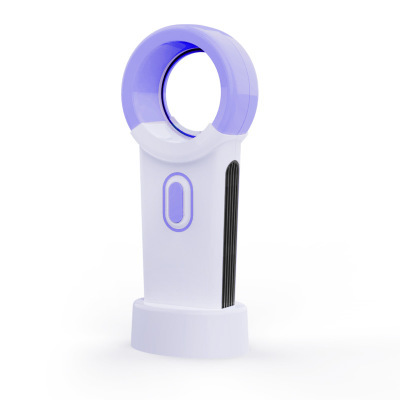 Silent leafless fan rechargeable portable portable portable USB mini fan desktop