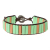 Matte Color Tile Bead Hematite Stone Braided Bracelet