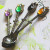 Creative Fashion Household Supplies Coffee Spoon Gold Silver Red Copper Bronze 5 Colors Retro Spoon