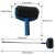 New seamless sponge TV product roller brush five-in-one multi-functional paint brush set