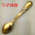 High-Quality Factory Retro Gold Coffee Spoon Stainless Steel Dessert Spoon European Court Noble Small Stir