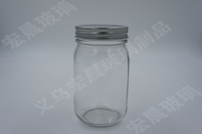 Manufacturers direct selling conch glass pickles jar storage jar honey jar round honey glass pickles jar honey jar