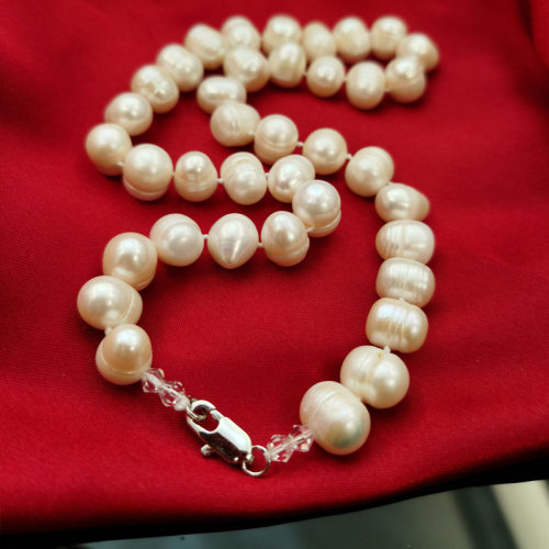 wholesale 10-11mm natural freshwater pearl near round necklace mother‘s day gift for mother-in-law