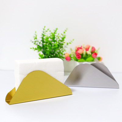 Nordic Gold Stainless Steel Vertical Tissue Holder Hotel Bar Napkin Holder HAILANG-Shaped Dining Table Restaurant Tissue Holder