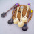 High Quality New Style Vintage Coffee Spoon Ice-Cream Spoon Small Soup Spoon Spoon Alloy Spoon Gold and Silver 4 Pieces Set