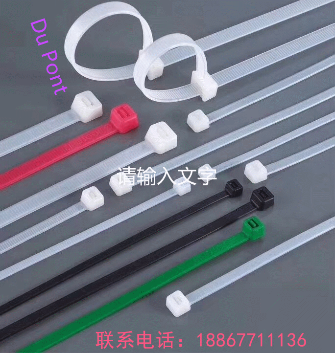 Nylon Cable Tie Kit - 1300 Pieces - Assorted Lengths 4, 6, 8, 11 - Black