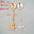 High-Grade Stainless Steel Mirror Tableware Crown Coffee Spoon Retro Dessert Spoon Creative Diamond Minor More Gold and Silver Color