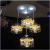 Modern and contracted glass cover dining-room droplight bedroom lamp study sitting room lamp meal droplight 4 droplight
