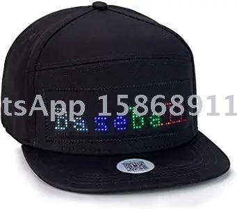 Slingifts Animated Bluetooth Led Sign Hat Caps Hip hop Street Dance Party Parade Sunscreen Hiking Night Running Fishing