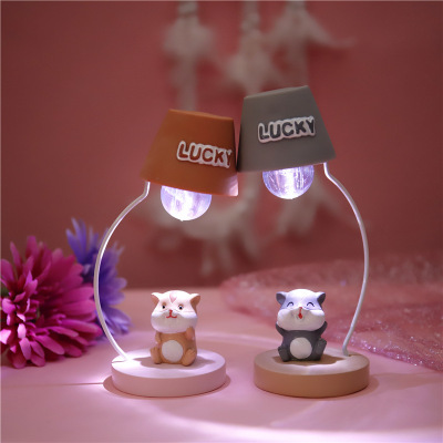 Creative gifts Japanese groceries zakka store source hamster lamp nightlight bedside lamp gift