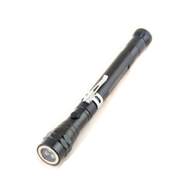 Hai flashlight manufacturers supply 3LED pull rod lamp aluminum alloy pickup magnet antenna lamp volume is high value