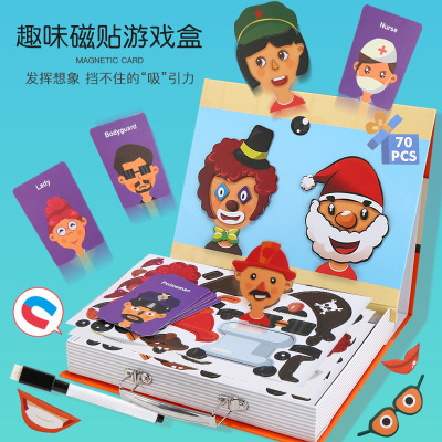 Manufacturers direct sales of children's early education puzzle puzzle 3d three-dimensional magnet cross-border