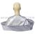 Slingifts Hair Apron Cape Hairstylist Simple Design Pattern Waterproof Haircut Cloth Wrap Protect (Silver)