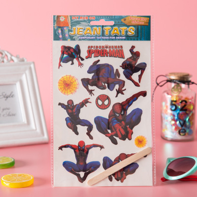 Spiderman animal pressure sensitive sticker, rub sticker, scratch sticker, scratch drawing custom