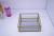 Nordic ins style simple tray glass jewelry display rack skin care cosmetics receive plate wedding props