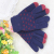 Jacquard Cycling Gloves Warm Fashionable Knitted Fleece-Lined Women's Korean-Style Couple Trend Factory Direct Sales