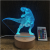 3D LED Table Lamps Desk Lamp Light Dining Room Bedroom Night Stand Living dinosaur owl dog Next Unique 1