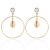 Euramerican cross - border new style move exaggerated contracted big circle shell pendant temperament cool wind earrings?
