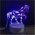 3D LED Table Lamps Desk Lamp Light Dining Room Bedroom Night Stand Living Glass Small Horse cat Next Unique 1